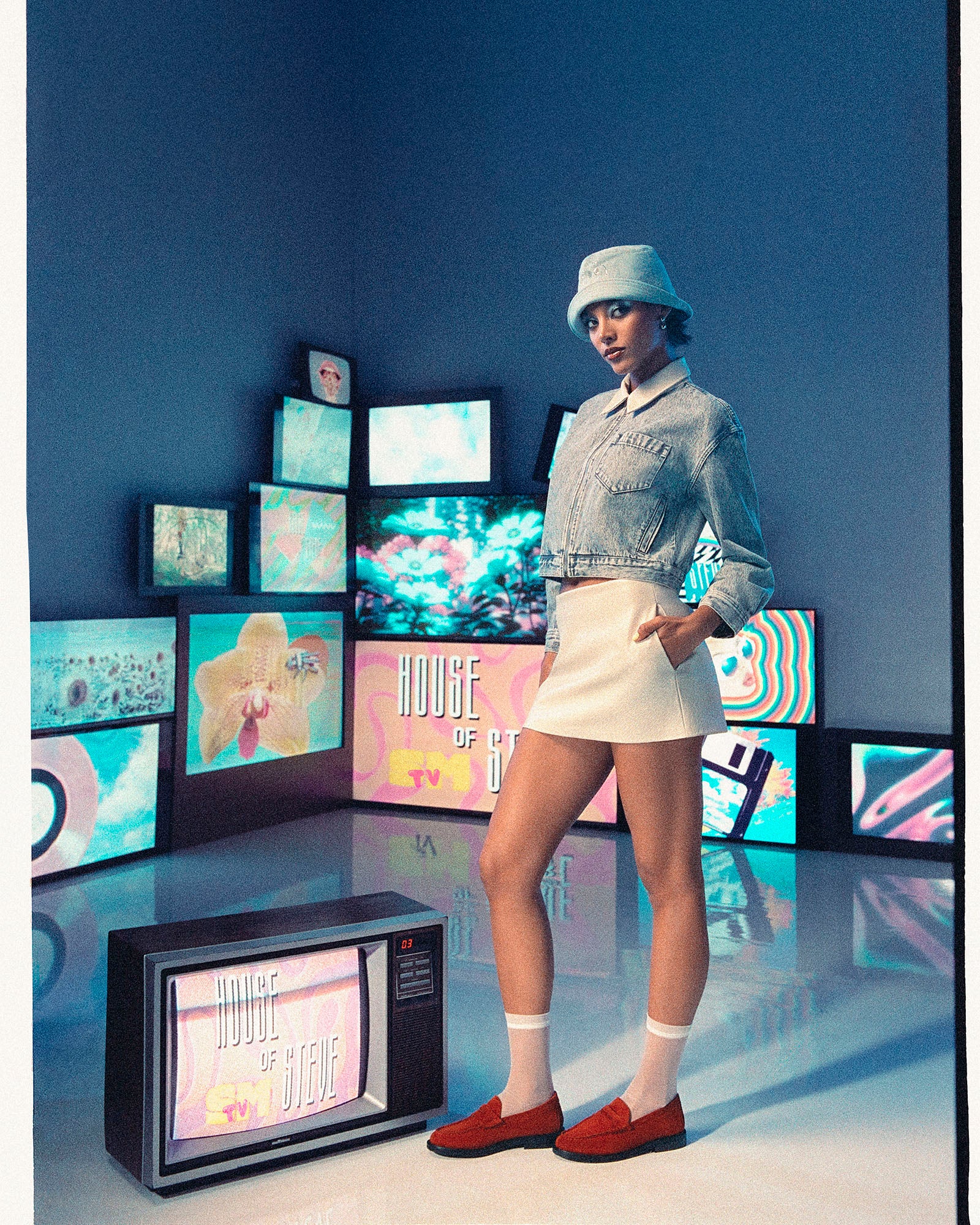 GLACIA DENIM JACKET LIGHT GREY - Image 7