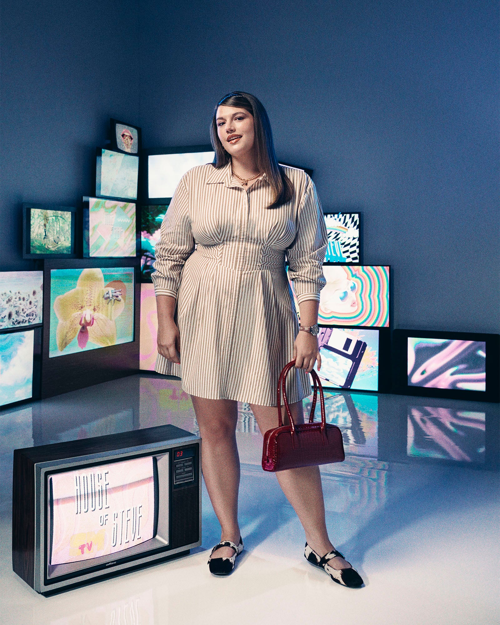 ANISE BAG RED CROCODILE - Image 7