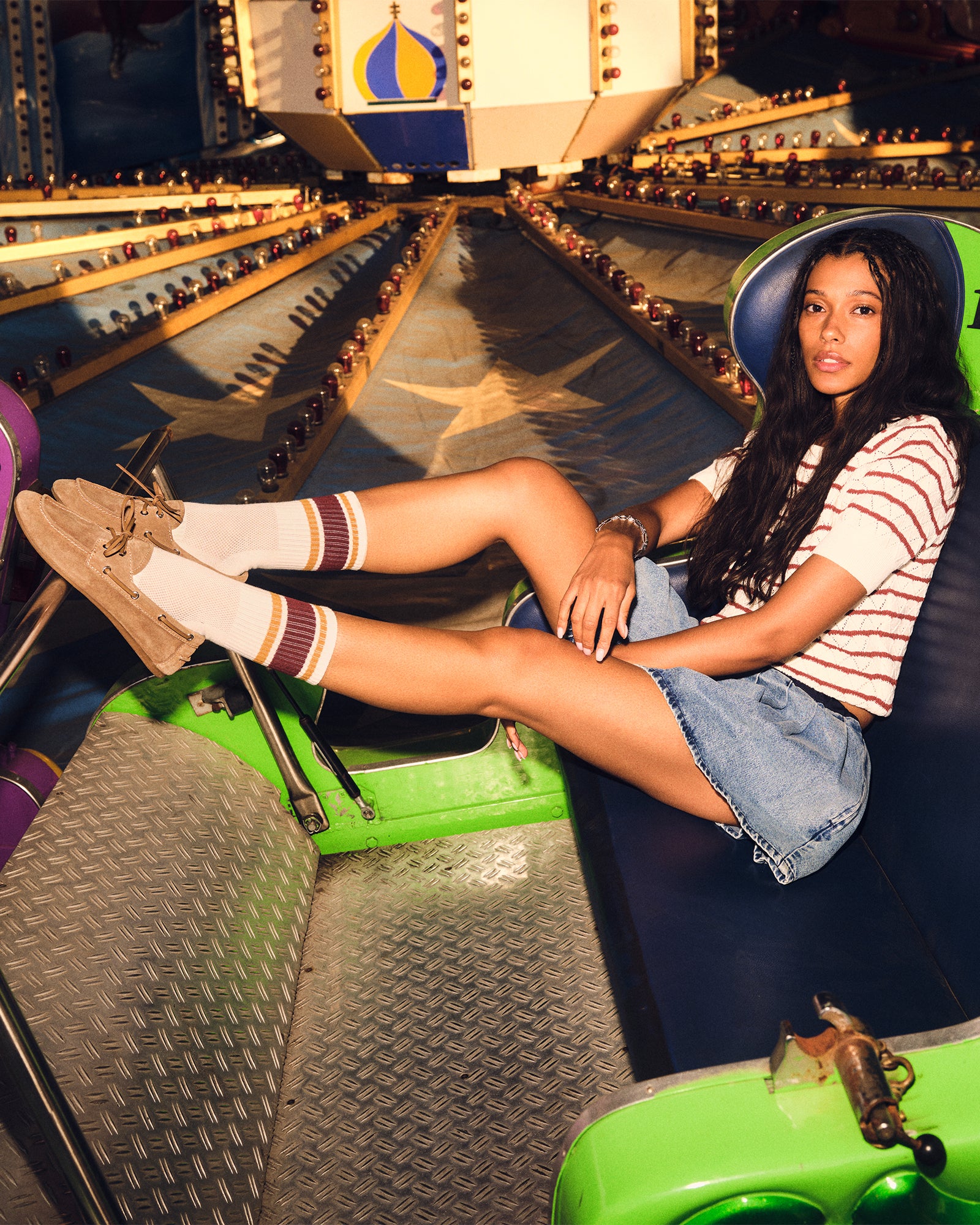 VARSITY CREW SOCKS BONE MULTI - Image 4