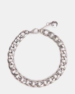 LINK CHAIN ANKLET SILVER