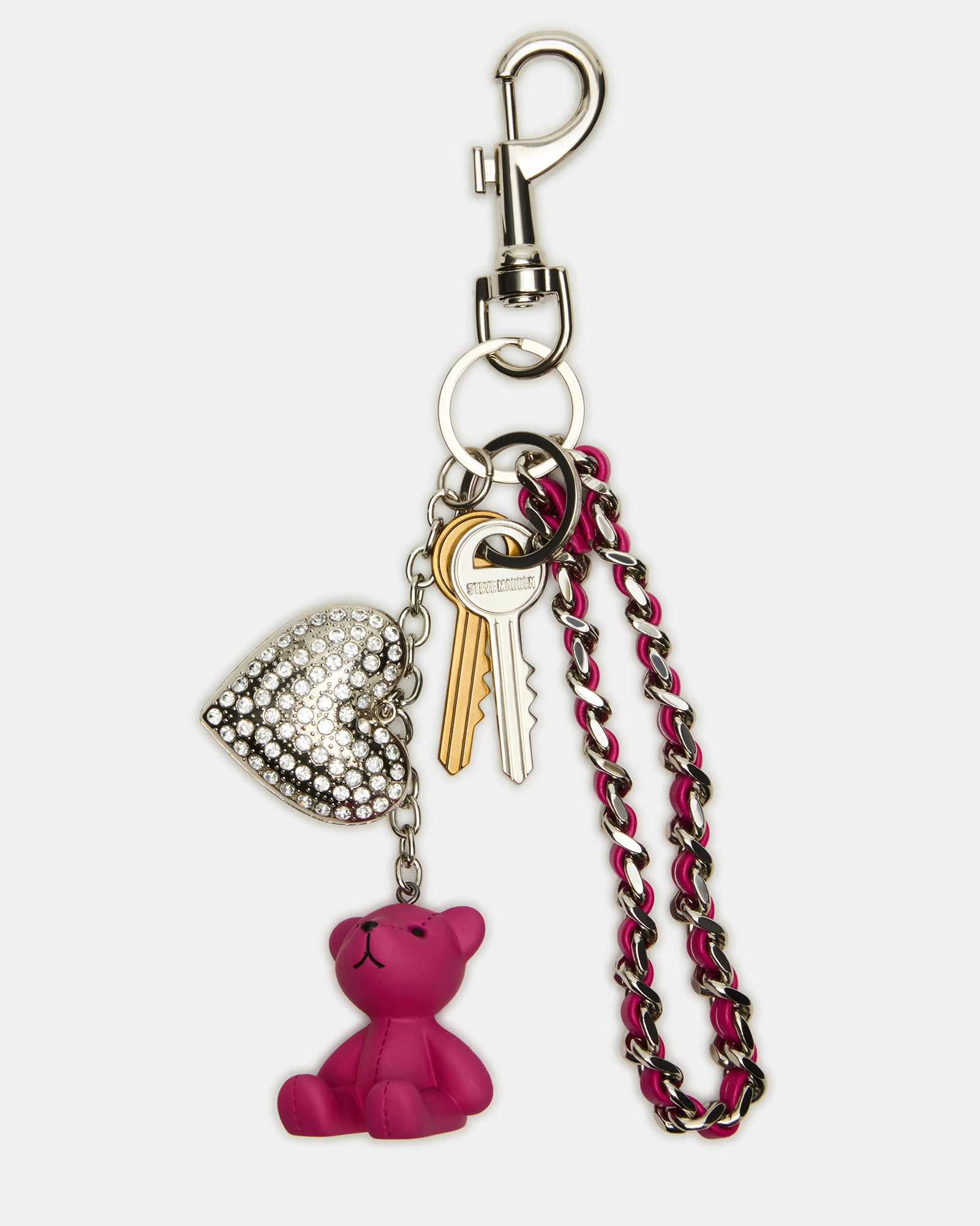 BEARY BAG CHARM FUCHSIA