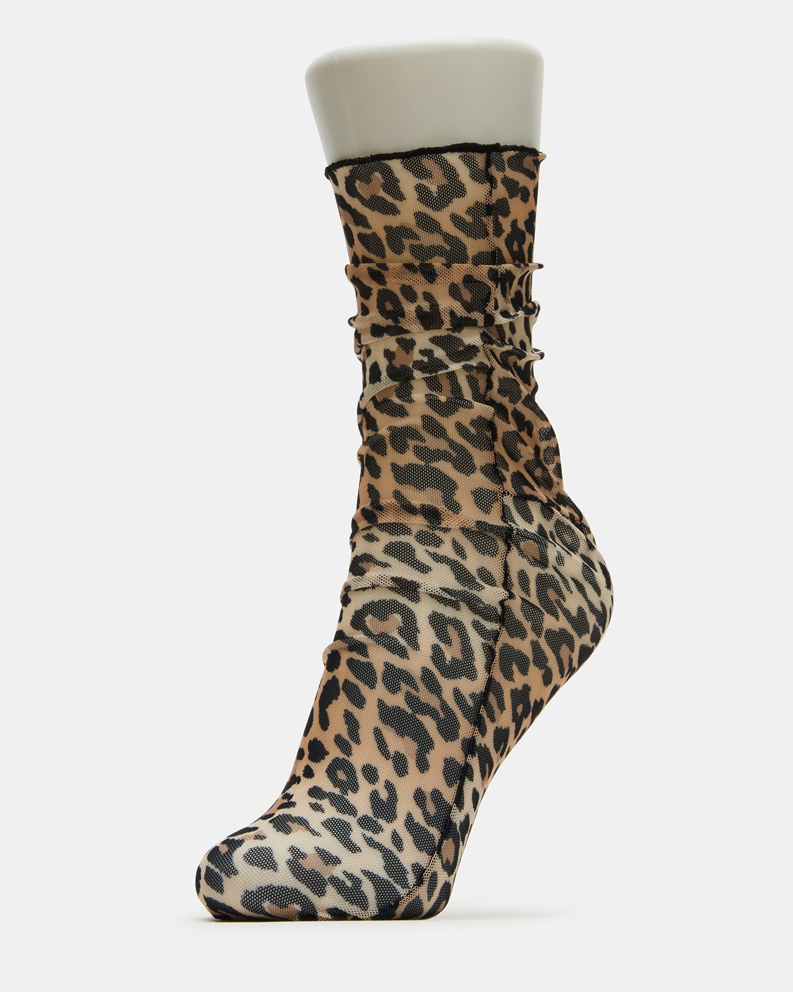 LEOPARD MESH SOCKS NATURAL - Image 2