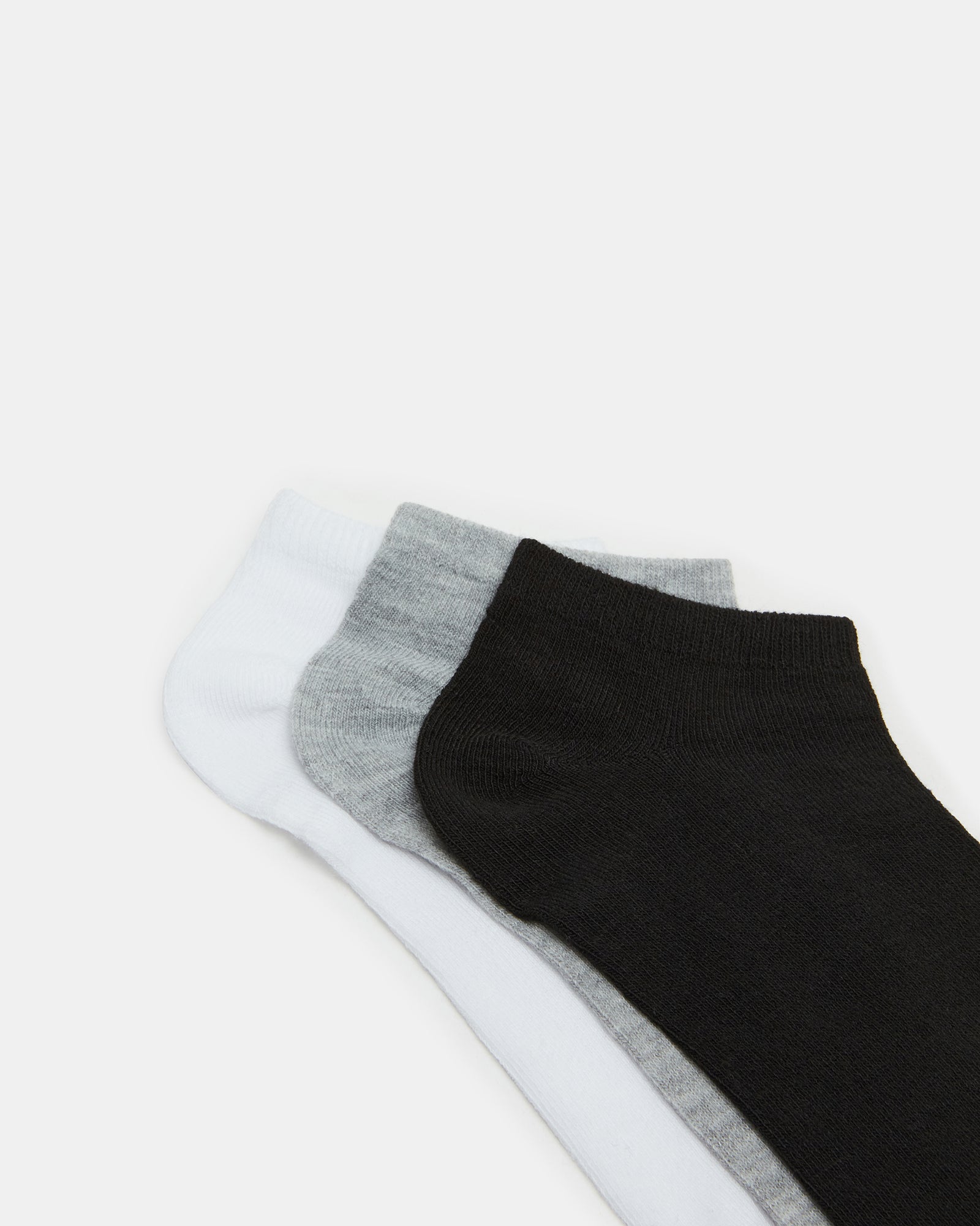 BASIC LOW CUT SOCKS BLACK/WHITE - Image 2