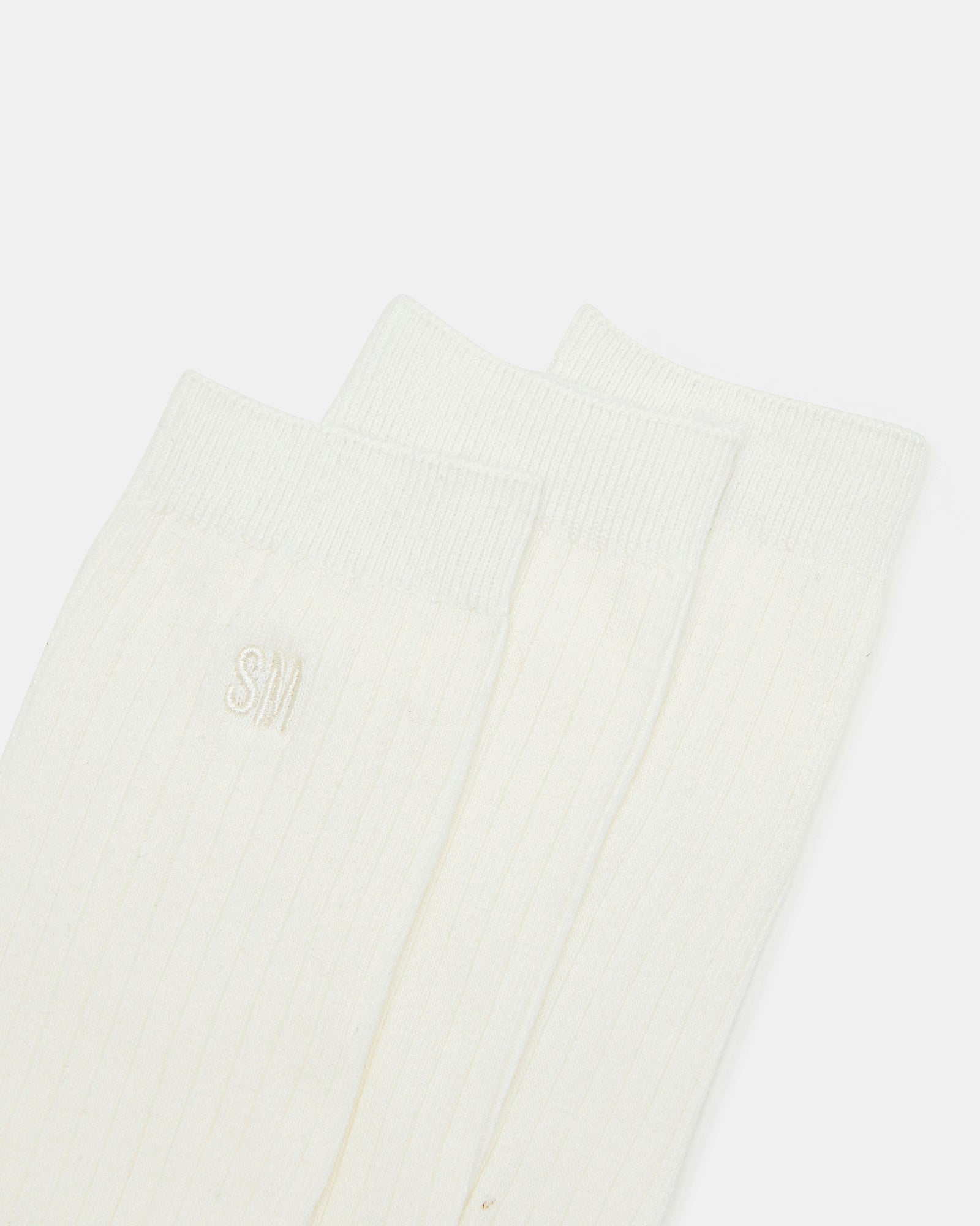 CASUAL HIGH CREW SOCKS IVORY - Image 2