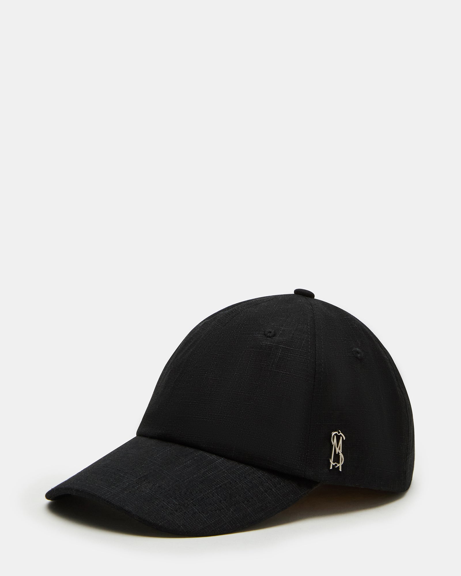 LINEN BASEBALL CAP BLACK - Image 2
