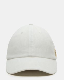 LINEN BASEBALL CAP CREAM