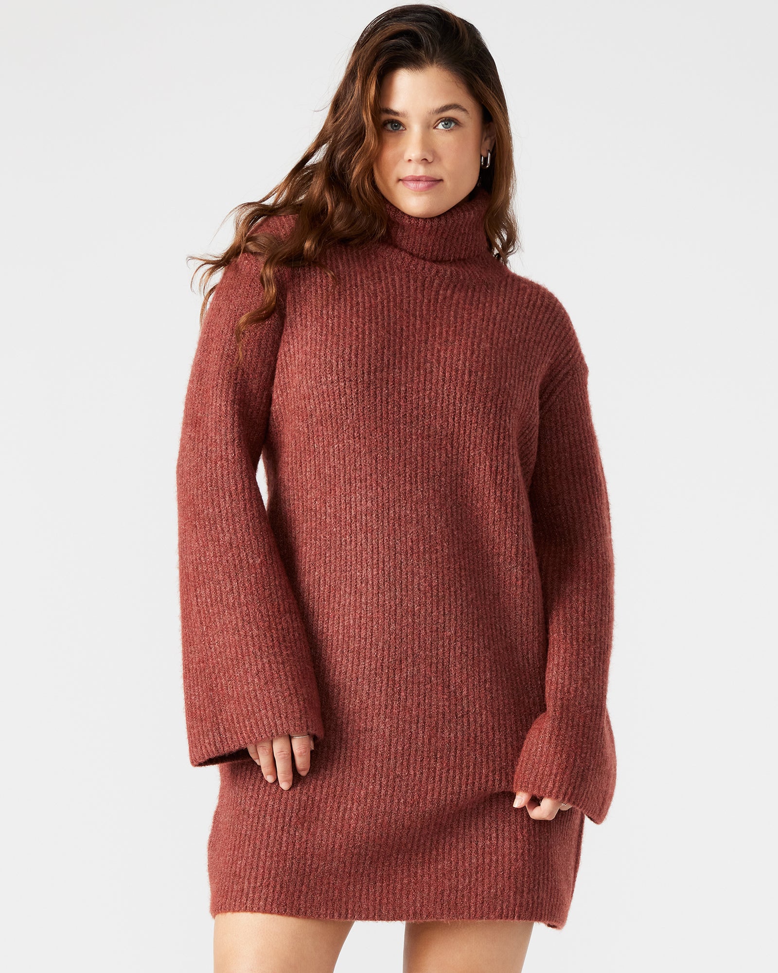 ABBIE SWEATER DRESS RUST - Image 2