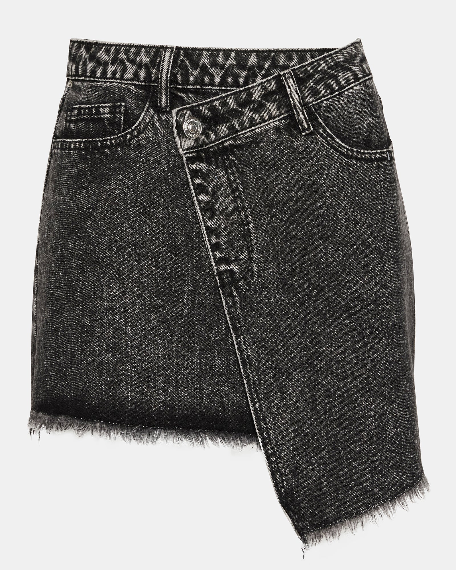 KYLA DENIM SKIRT BLACK - Image 6