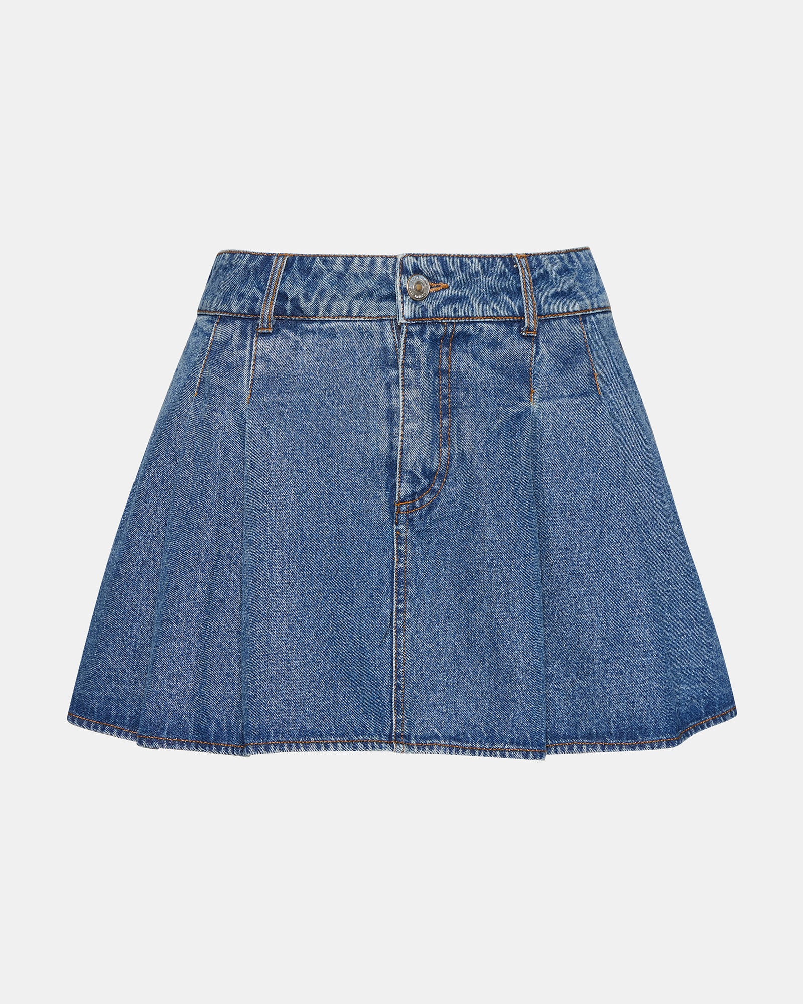MARLOWE MEDIUM DENIM SKORT - Image 6