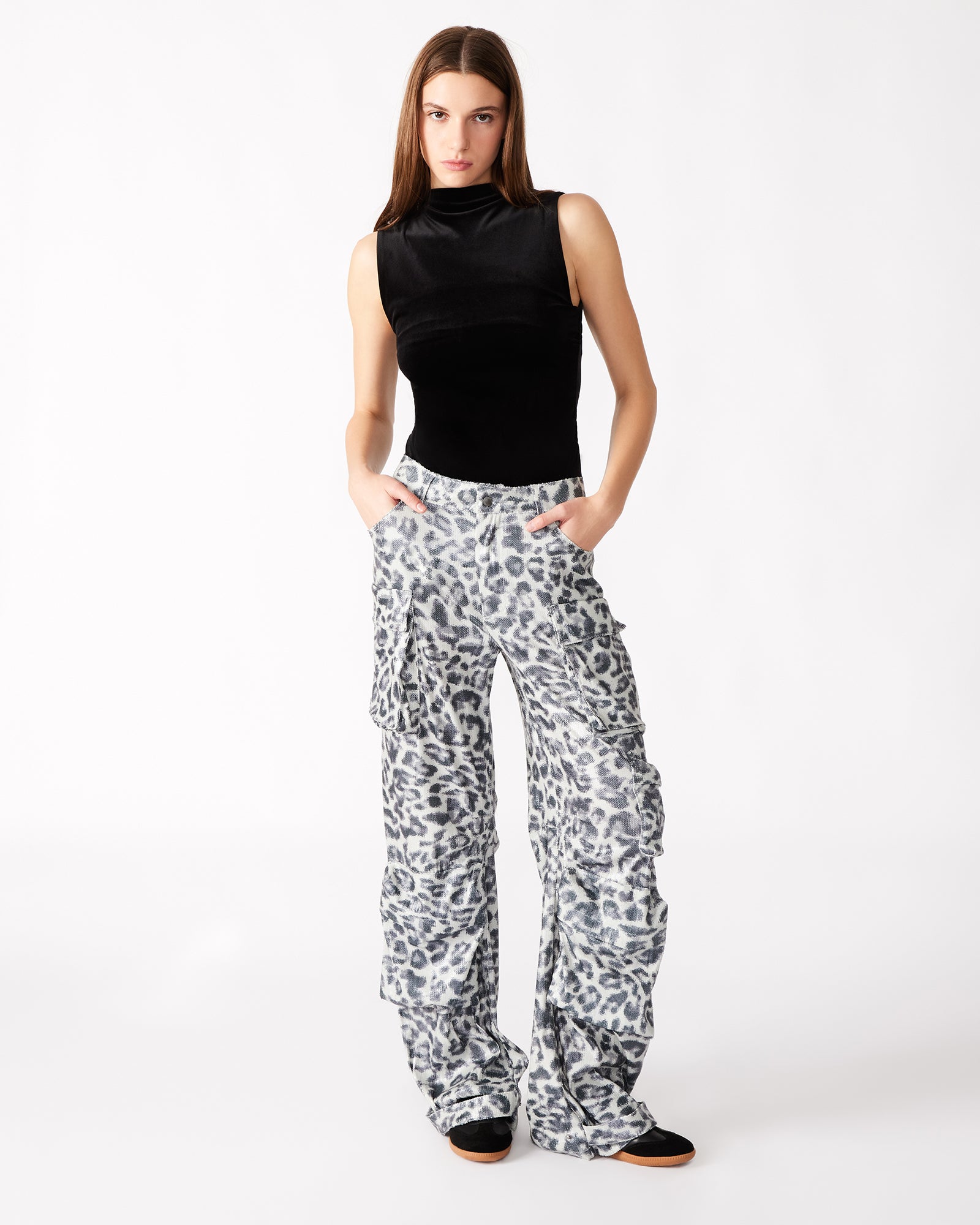 DUO SEQUIN PANT LEOPARD - Image 2