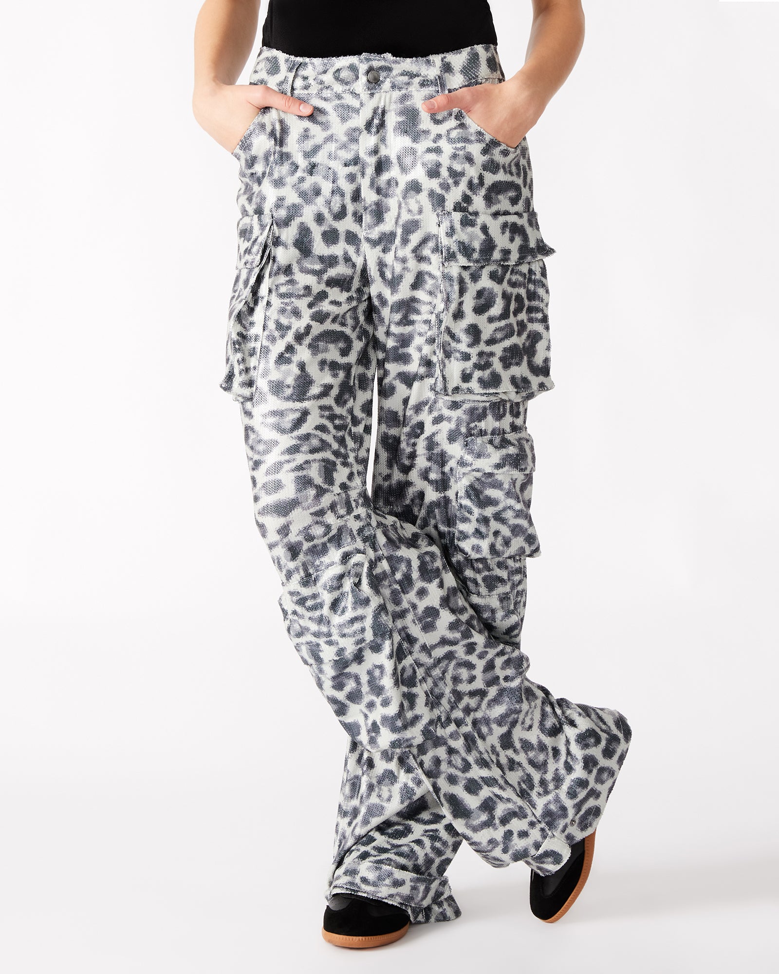 DUO SEQUIN PANT LEOPARD - Image 3