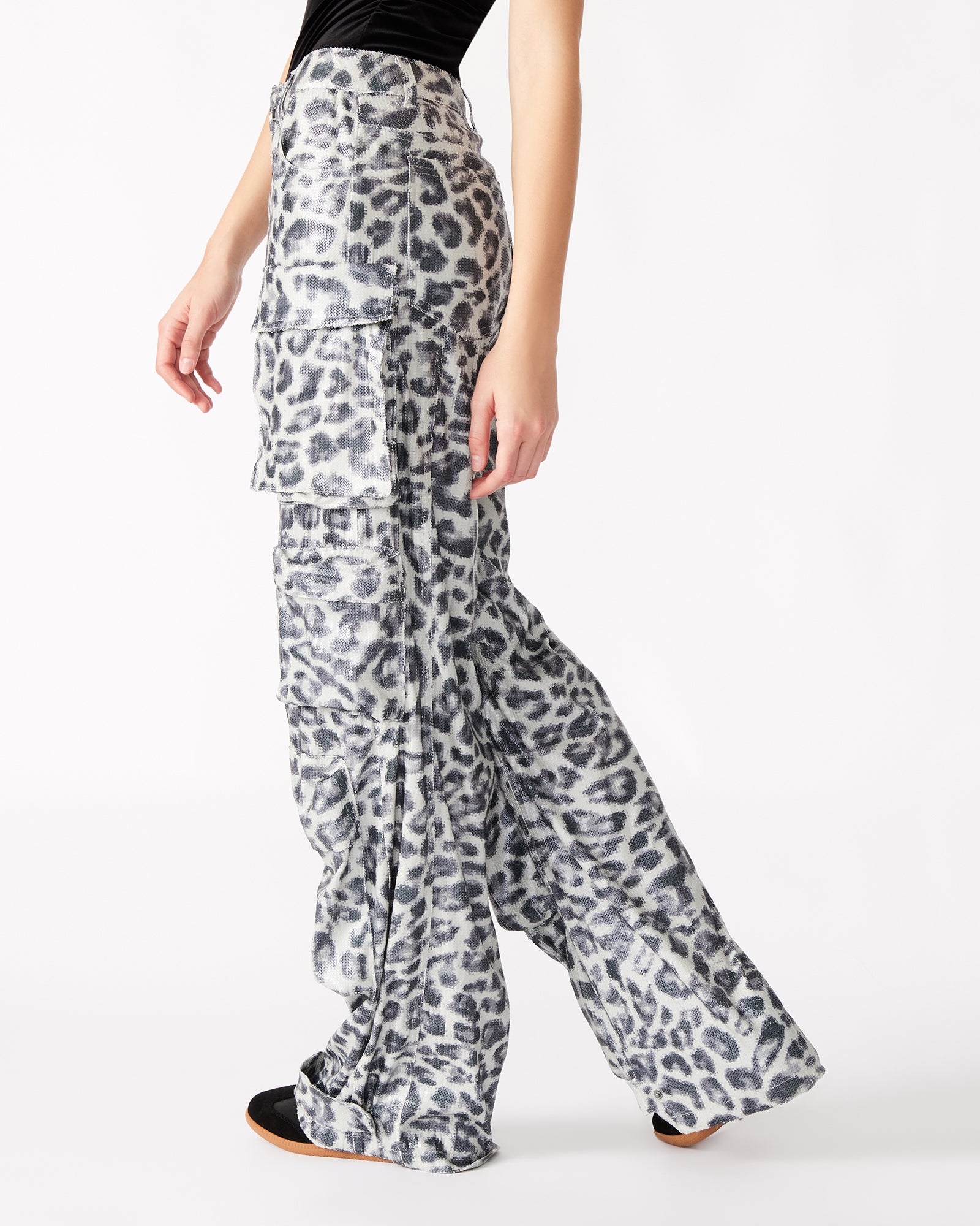 DUO SEQUIN PANT LEOPARD - Image 4