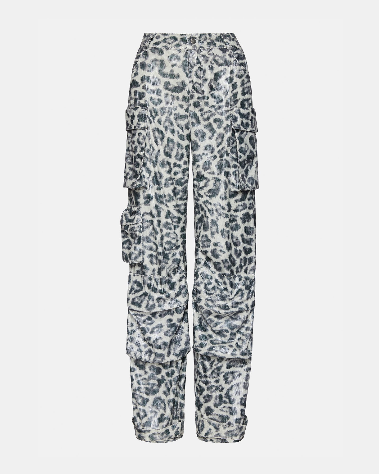 DUO SEQUIN PANT LEOPARD - Image 6
