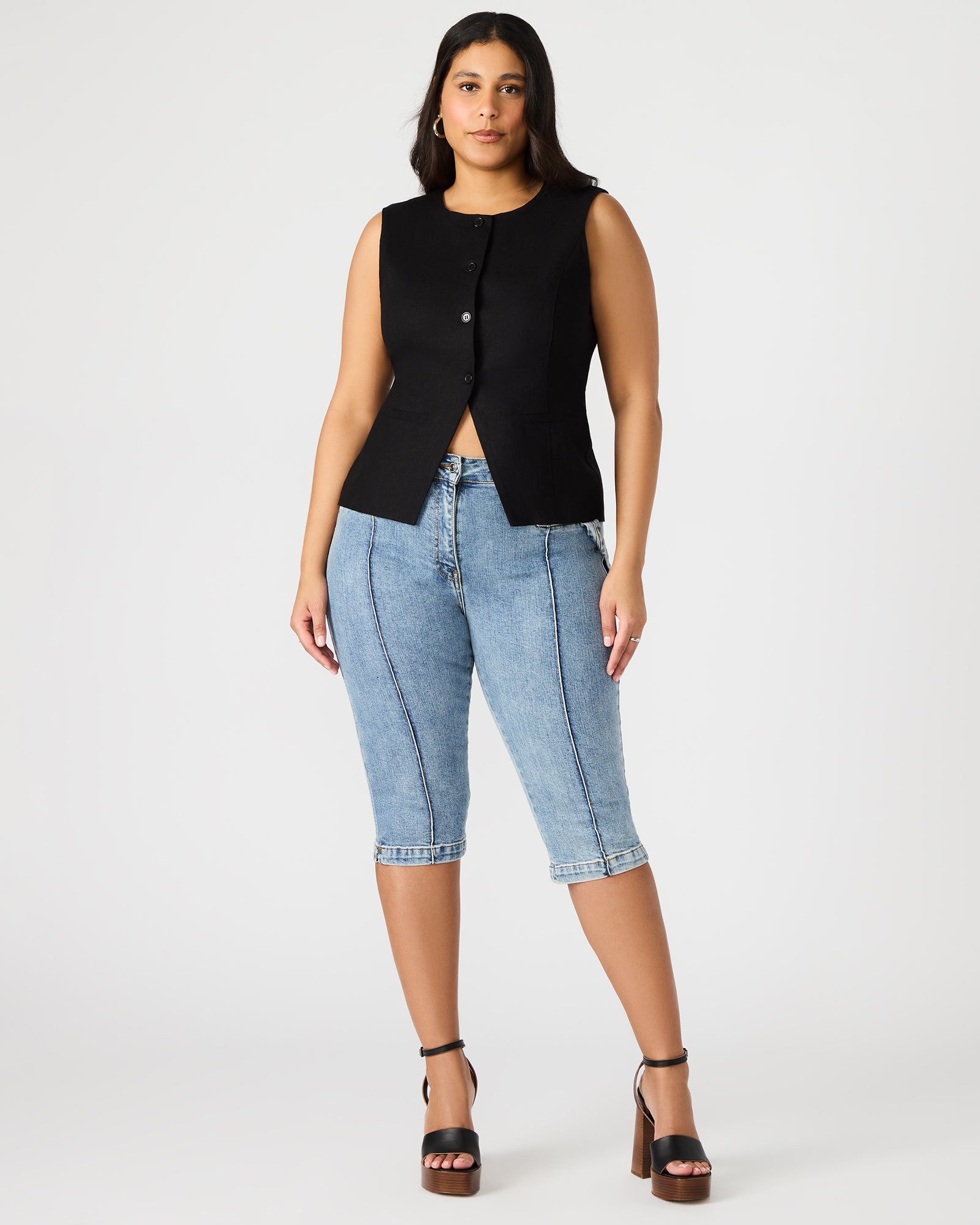 SKINNY DELRAY DENIM CAPRI PANT - Image 2