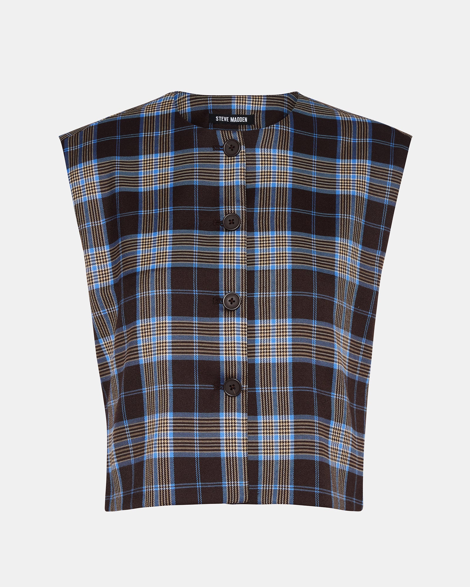 ALESSA TOP BROWN PLAID - Image 8