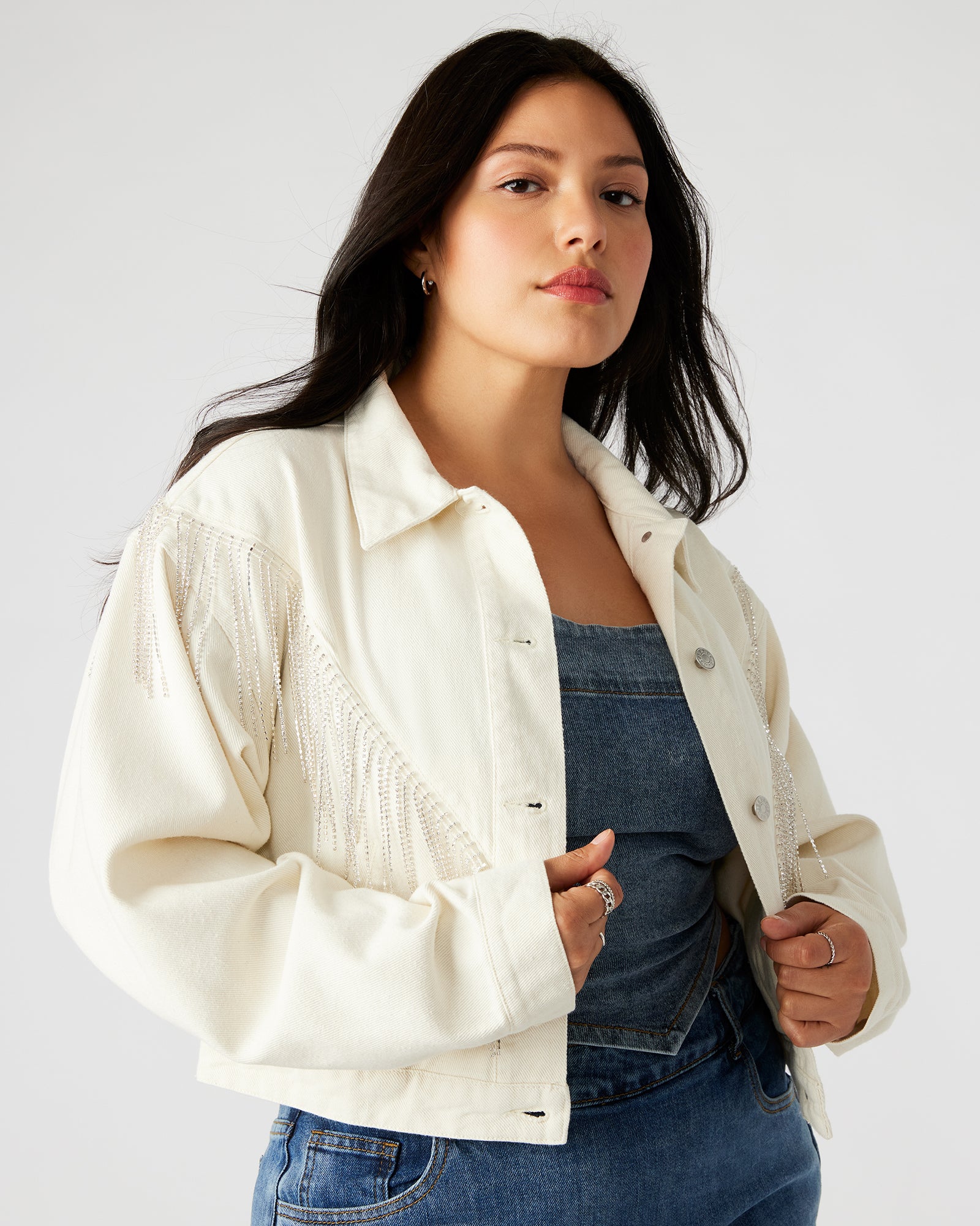 CANYON DENIM JACKET CREAM - Image 2