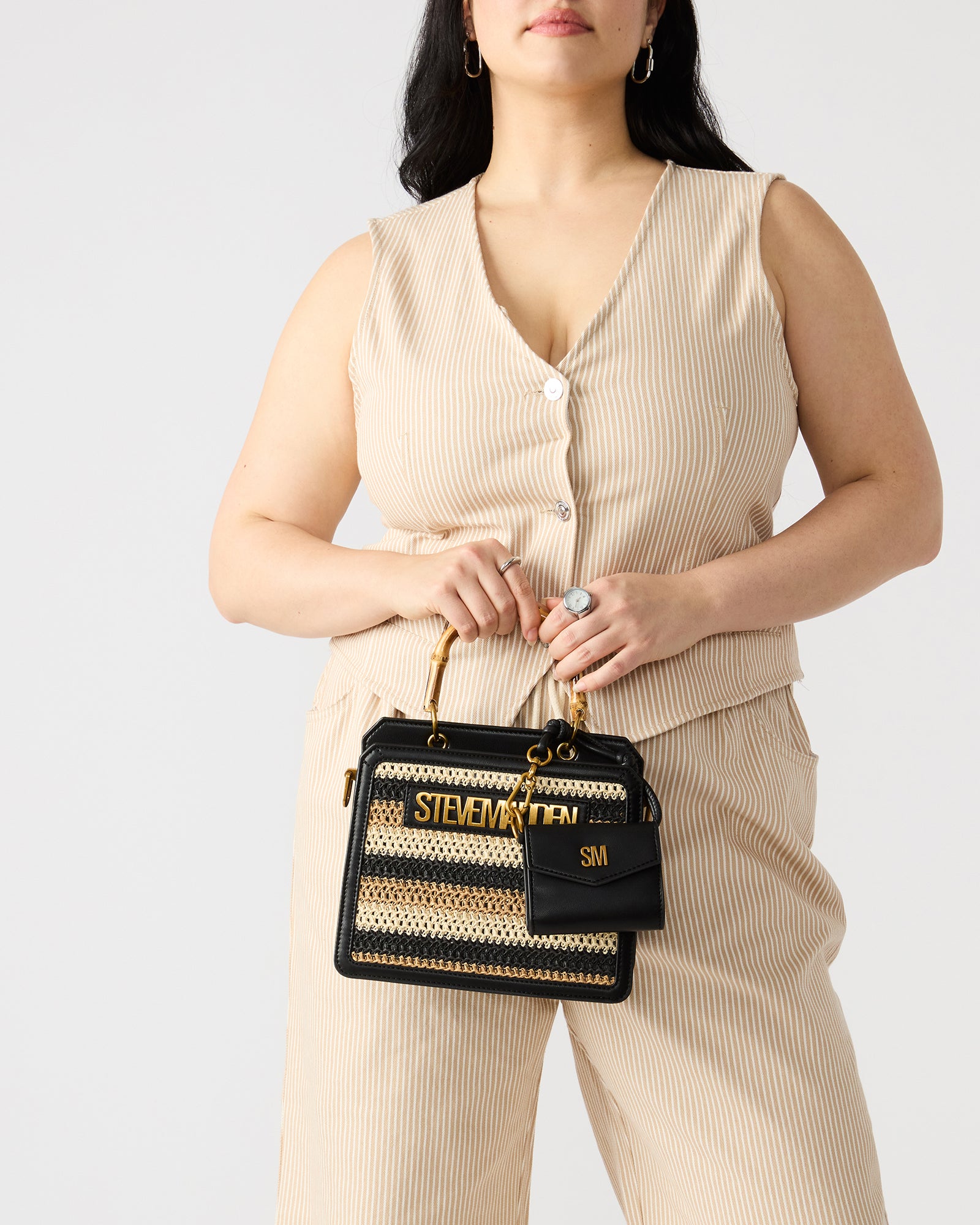 EVELYN BEACHY BAG BLACK/TAN - Image 2