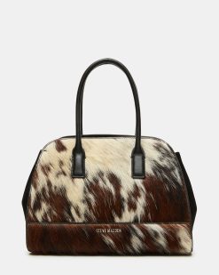 HADLEE BAG BROWN COW PRINT