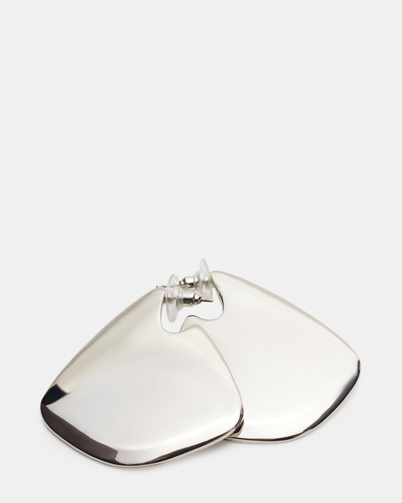 GEOMETRIC EARRINGS SILVER - Image 2