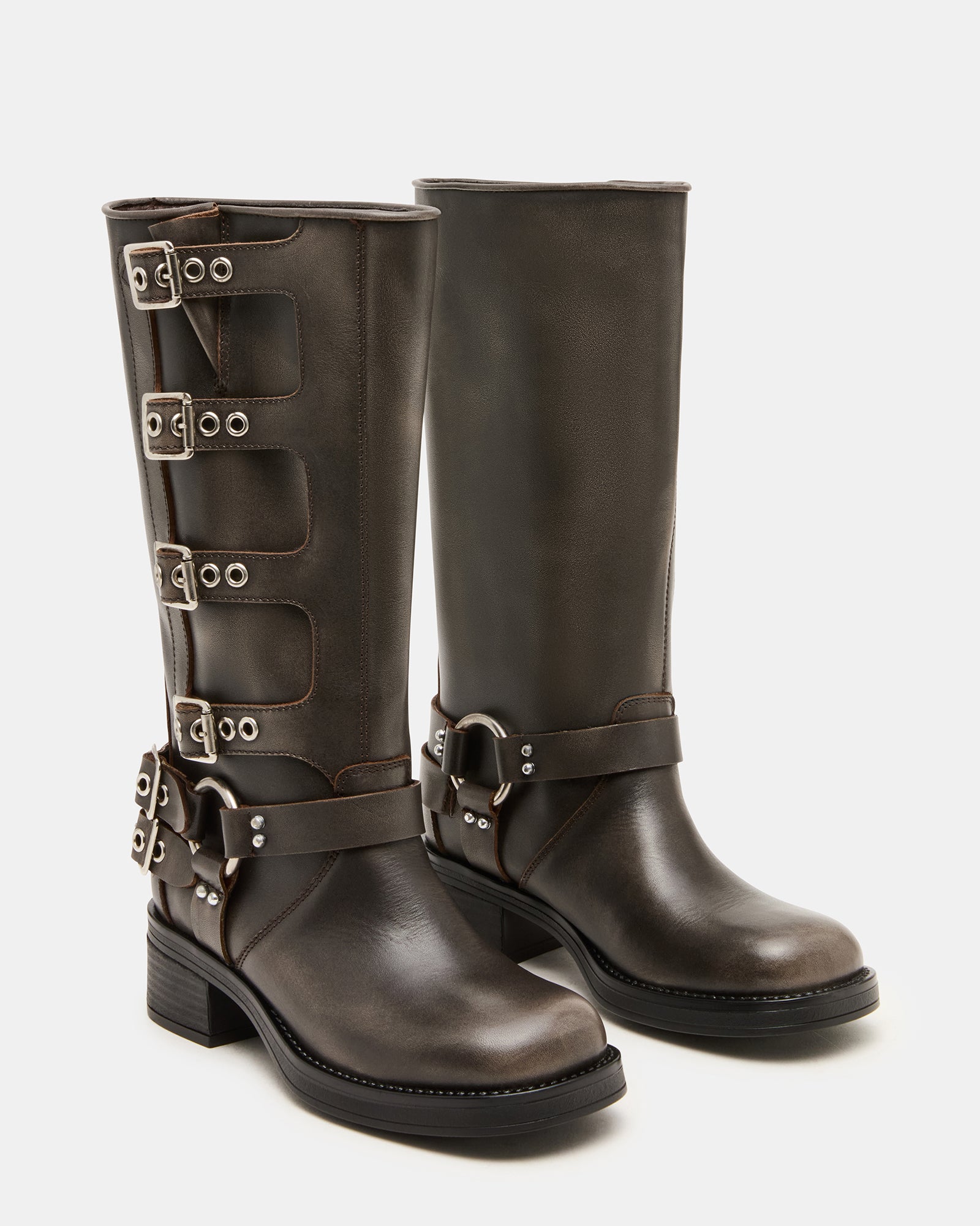 ROCKY BROWN DISTRESSED WIDE CALF - Image 2