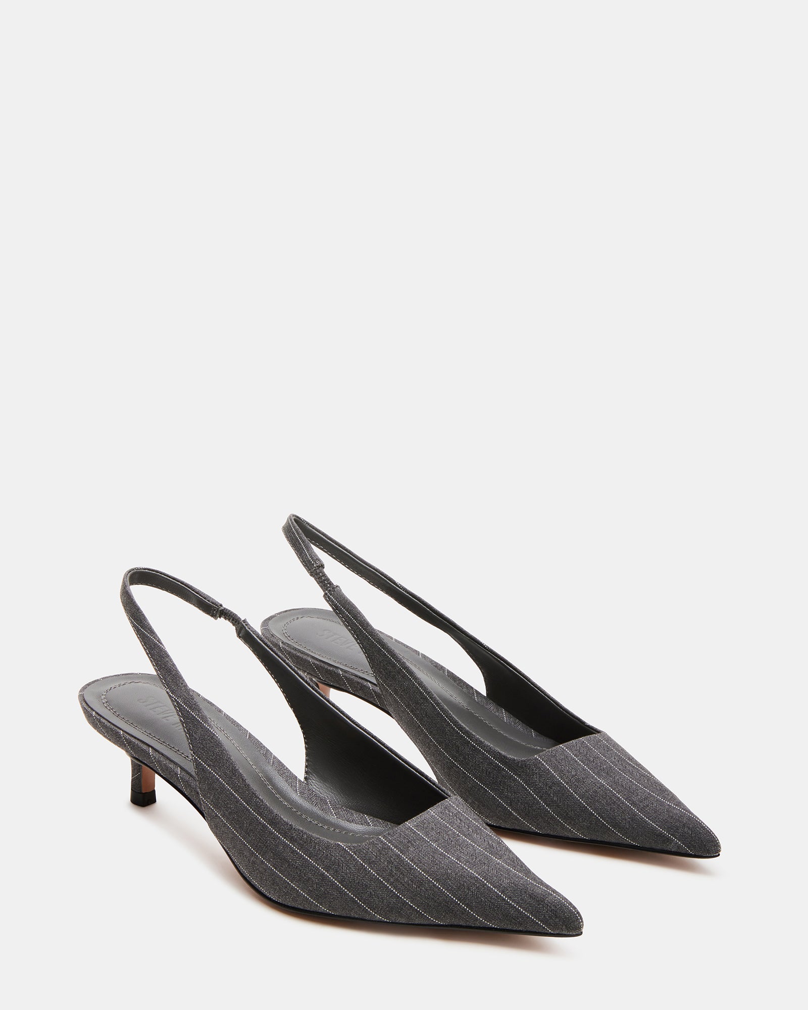 KITTIE HEEL AND JULIANA BAG GRAY PINSTRIPE BUNDLE - Image 2