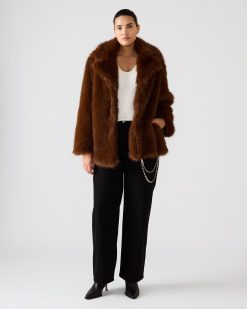 KINDRA COAT BROWN