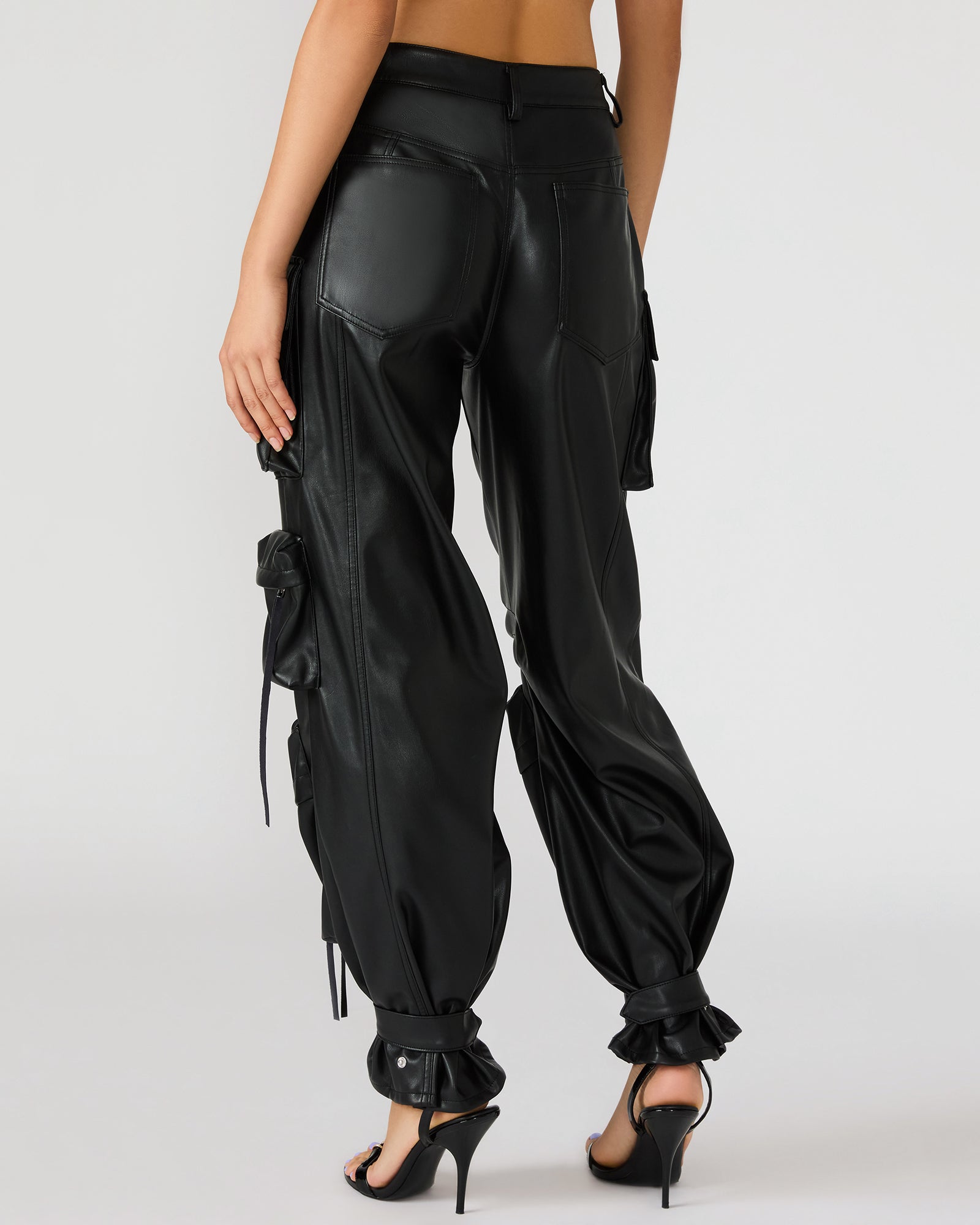 VEGAN LEATHER DUO PANT BLACK - Image 10