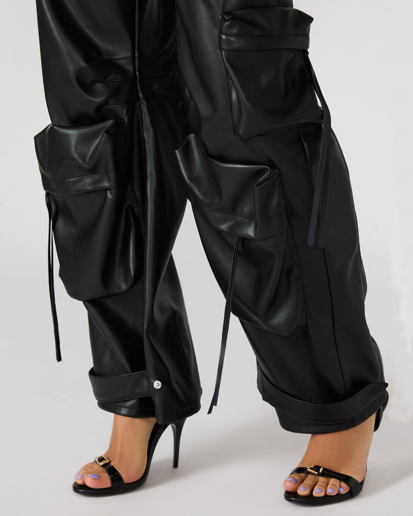 VEGAN LEATHER DUO PANT BLACK - Image 11