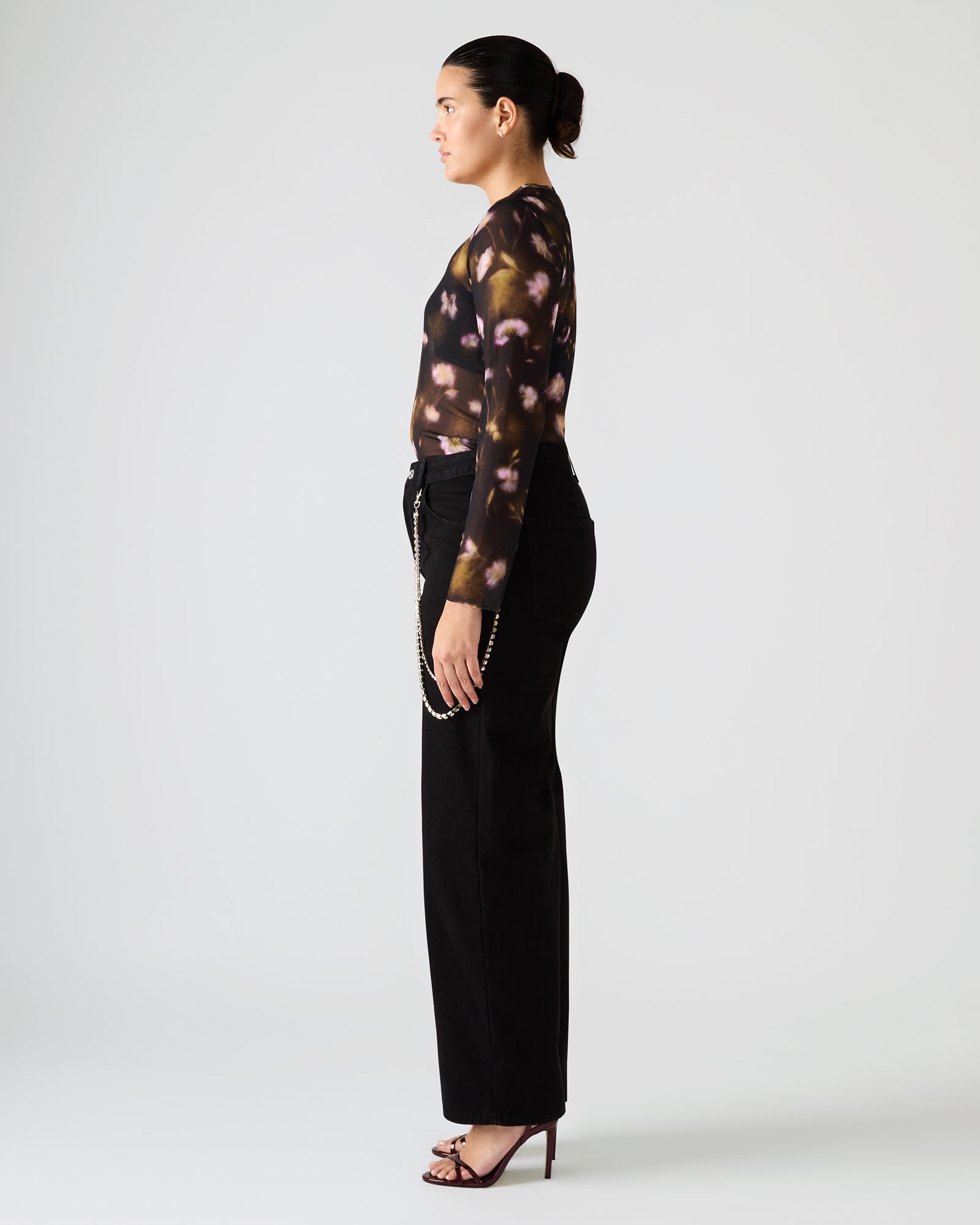 LILIANNA TOP BLACK MULTI - Image 2