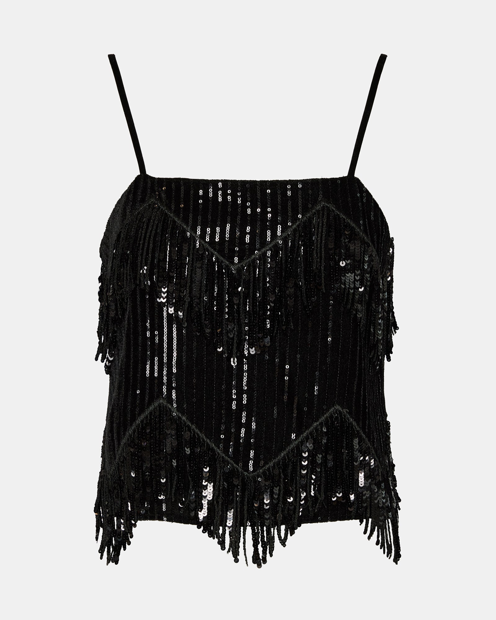 BLAKELYN SEQUIN TOP BLACK - Image 12