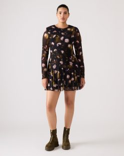 BLISS DRESS BLACK DITSY FLORAL