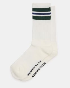 WYNN 2 PACK STRIPE ATHLEISURE SOCKS EGRET