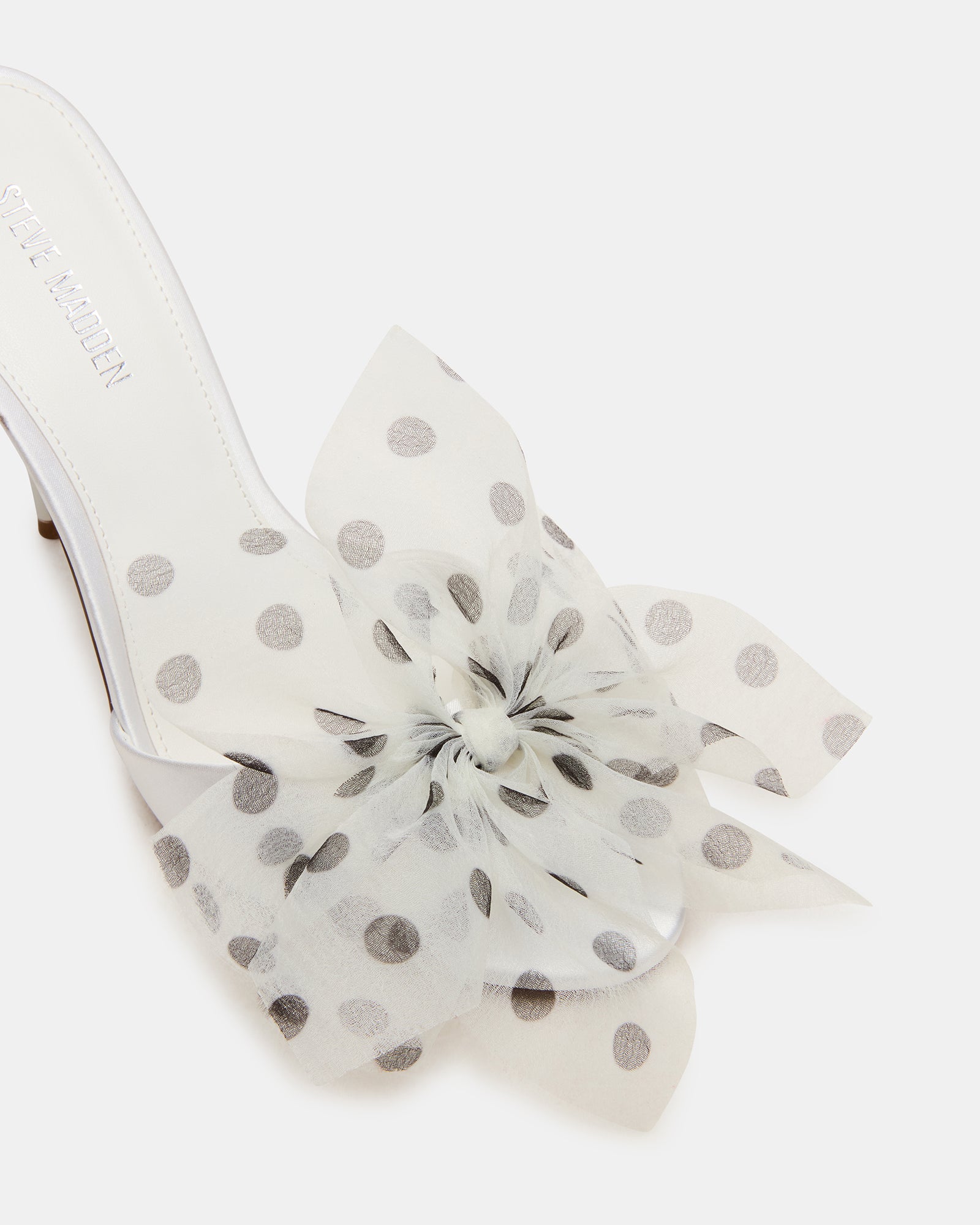 DAVINA TULLE WHITE/BLACK POLKA DOT - Image 3