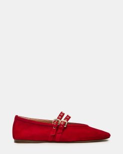 LYDIA RED SUEDE