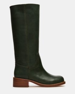 RIGGS DARK GREEN LEATHER